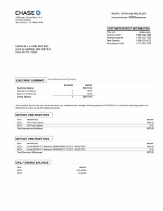Chase Bank Statement PSD Template Download